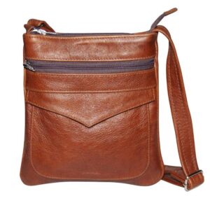 Small V-sling Leather Bag